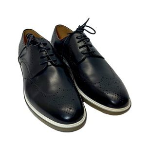 NEW Vintage Foundry Leather Oxfords Shoes Lace Up Black Sz 10